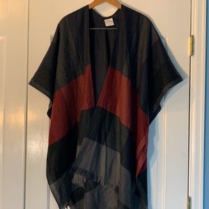 Landry Women’s Accessories Shawl Poncho One Size Navy Blue/Maroon/Black/Gray